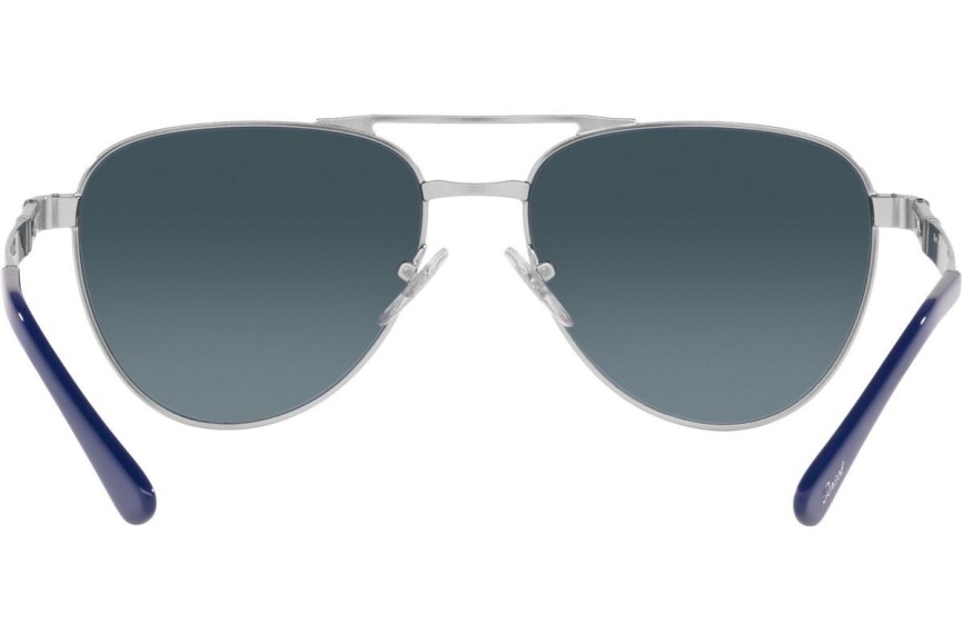 Слънчеви очила Persol PO1003S 518/S3 Polarized Пилотни Сребърна