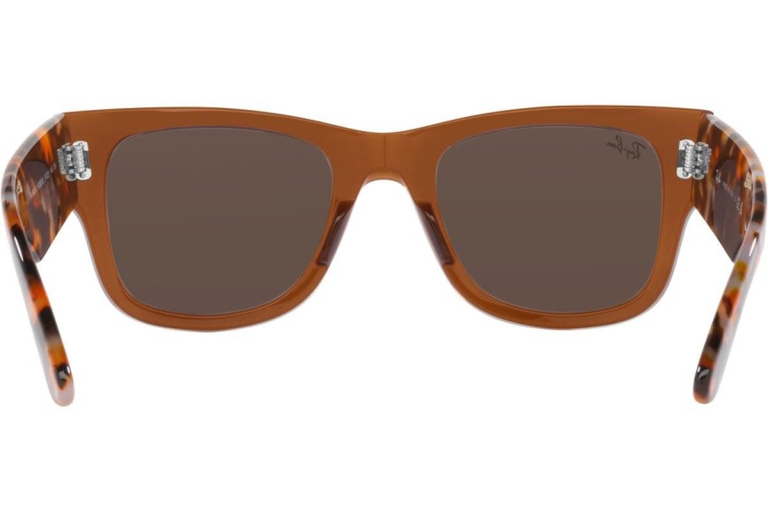 Слънчеви очила Ray-Ban Mega Wayfarer RB0840S 663693 Квадратни Кафява