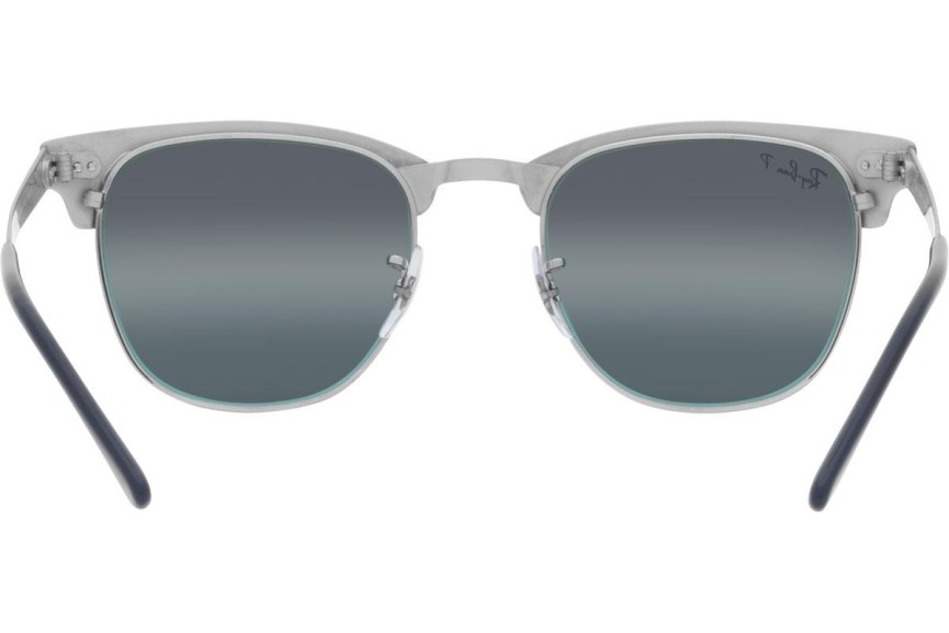 Слънчеви очила Ray-Ban Clubmaster Metal Chromance Collection RB3716 9254G6 Polarized По веждите Сребърна