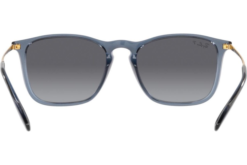 Слънчеви очила Ray-Ban Chris RB4187 6592T3 Polarized Квадратни Синя