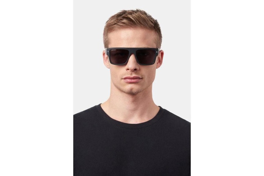 Слънчеви очила Dsquared2 ICON0003/S 003/T4 Flat Top Черна