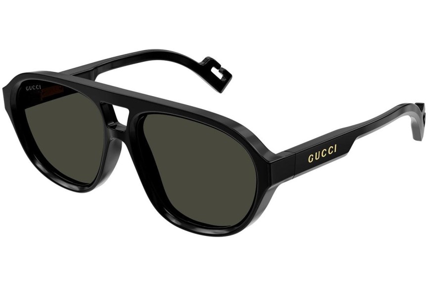 Слънчеви очила Gucci GG1239S 004 Пилотни Черна