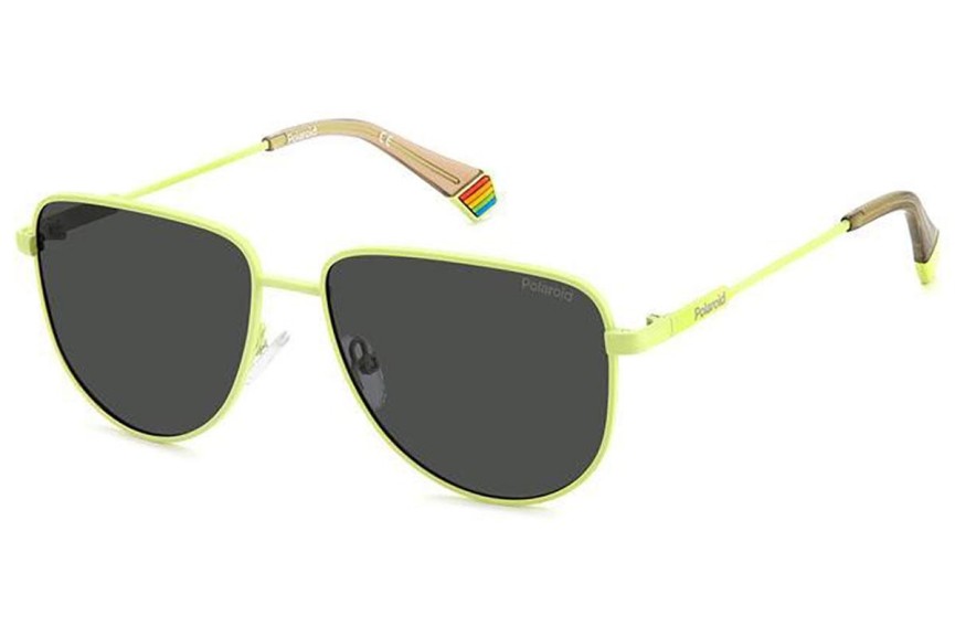 Слънчеви очила Polaroid PLD6196/S/X 4AN/M9 Polarized Овални Зелена