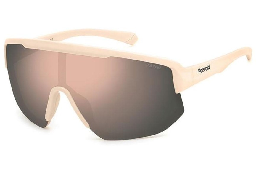 Слънчеви очила Polaroid PLD7047/S Z1P/JQ Polarized С единични стъкла | Shield Бяла