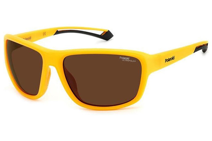 Слънчеви очила Polaroid PLD7049/S 2V7/47 Polarized Правоъгълни Жълта