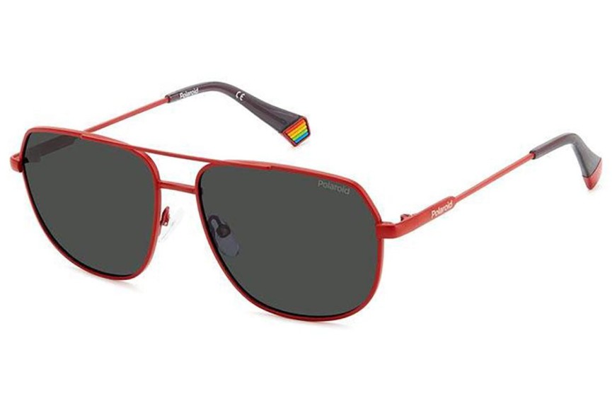 Слънчеви очила Polaroid PLD6195/S/X 0Z3/M9 Polarized Пилотни Червена