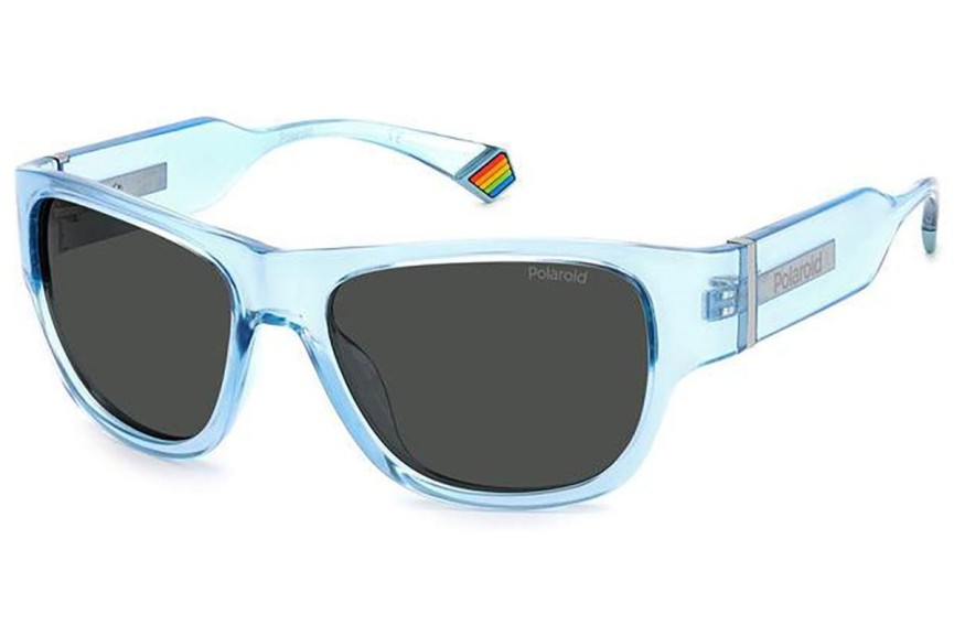 Слънчеви очила Polaroid PLD6197/S MVU/M9 Polarized Квадратни Синя