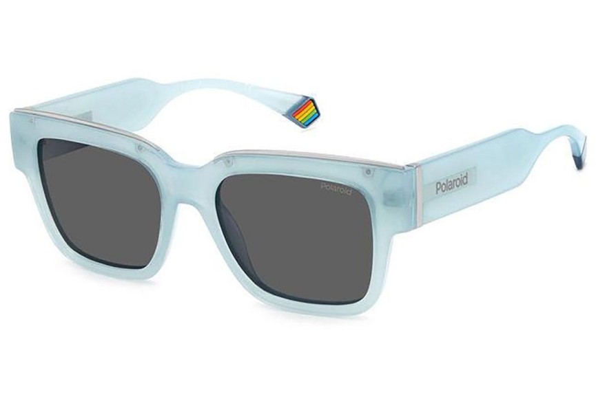 Слънчеви очила Polaroid PLD6198/S/X MVU/M9 Polarized Квадратни Синя