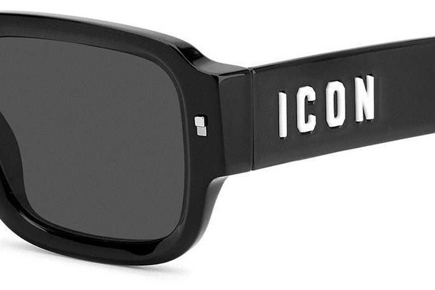 Слънчеви очила Dsquared2 ICON0009/S 807/IR Правоъгълни Черна