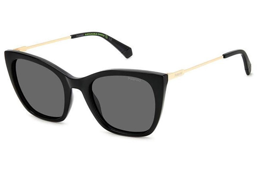 Слънчеви очила Polaroid PLD4144/S/X 807/M9 Polarized Око на котка Черна