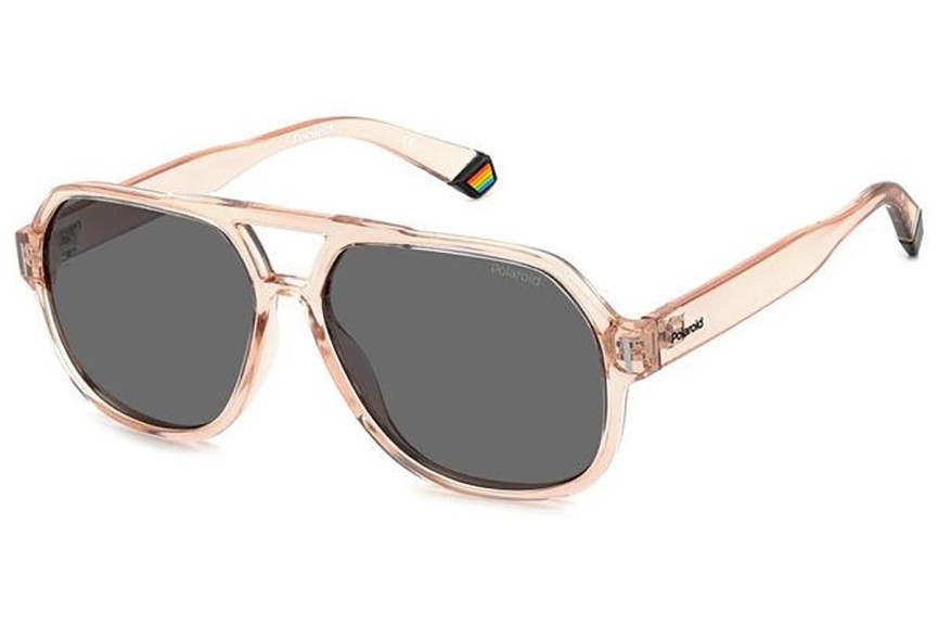 Слънчеви очила Polaroid PLD6193/S 35J/M9 Polarized Пилотни Розова