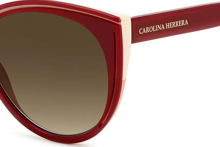 Слънчеви очила Carolina Herrera HER0142/S R9S/HA Заоблени Червена