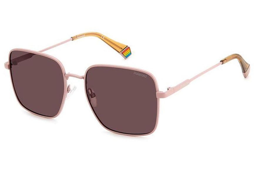 Слънчеви очила Polaroid PLD6194/S/X 8KJ/KL Polarized Квадратни Розова