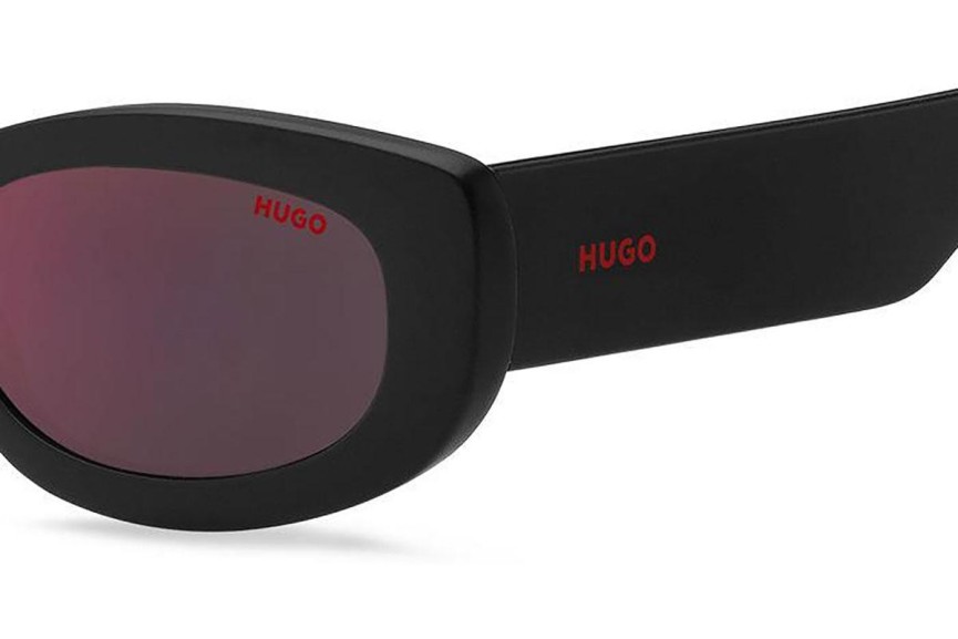 Слънчеви очила HUGO HG1253/S 807/AO Око на котка Черна