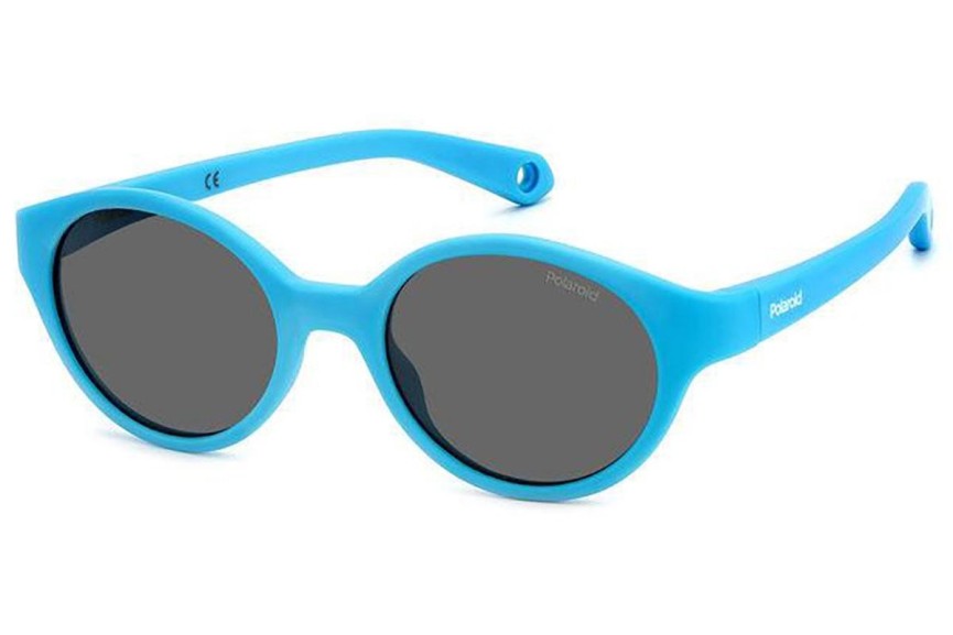 Слънчеви очила Polaroid Junior PLDK007/S MVU/M9 Polarized Овални Синя