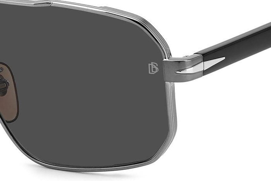 Слънчеви очила David Beckham DB7102/S 85K/M9 Polarized Пилотни Сребърна