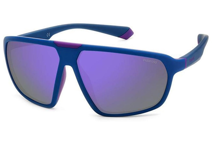 Слънчеви очила Polaroid PLD2142/S 802/MF Polarized С голям размер Синя