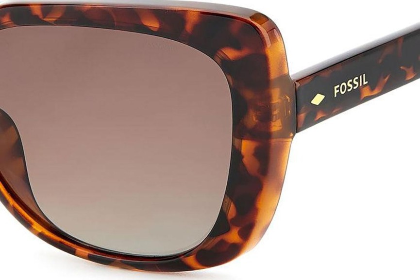 Слънчеви очила Fossil FOS3143/S 086/LA Polarized Квадратни Хавана