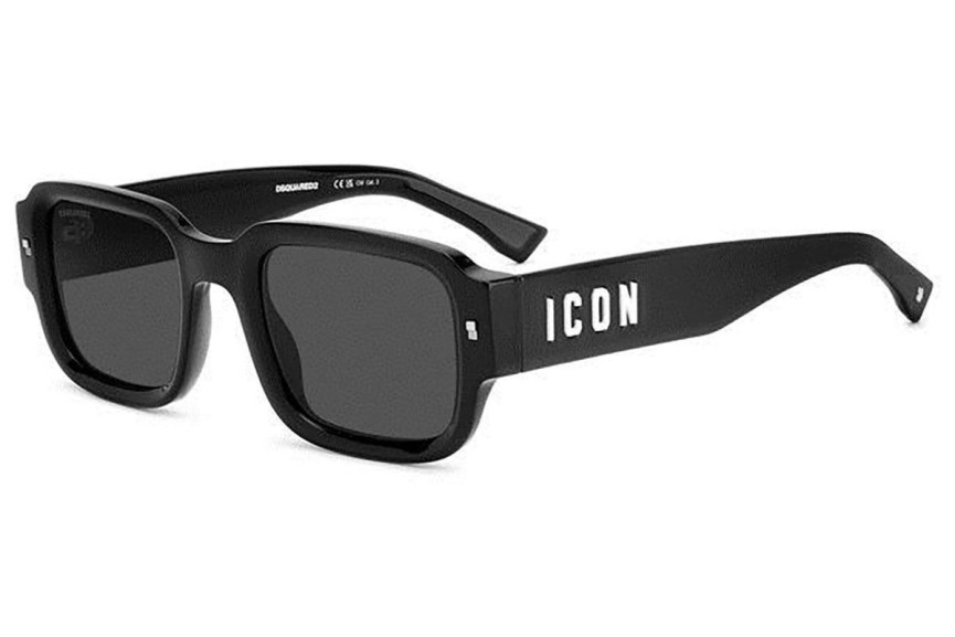 Слънчеви очила Dsquared2 ICON0009/S 807/IR Правоъгълни Черна