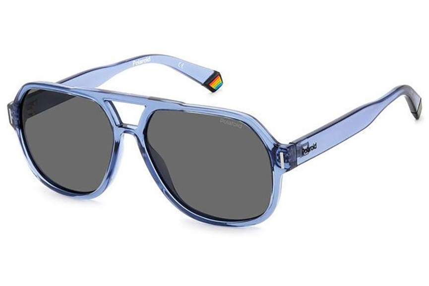 Слънчеви очила Polaroid PLD6193/S PJP/M9 Polarized Пилотни Синя