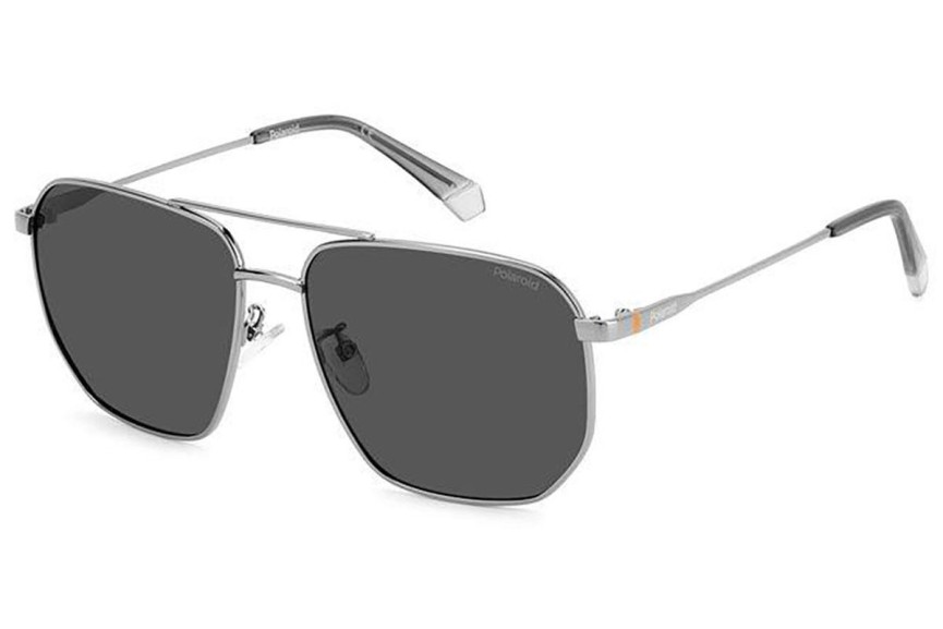 Слънчеви очила Polaroid PLD4141/G/S/X KJ1/M9 Polarized Квадратни Сребърна