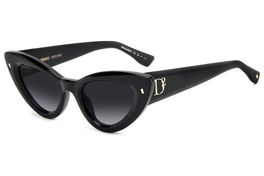 Слънчеви очила Dsquared2 D20092/S 807/9O Око на котка Черна