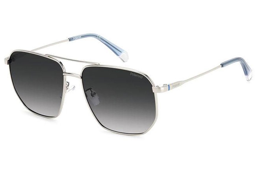 Слънчеви очила Polaroid PLD4141/G/S/X 010/WJ Polarized Квадратни Сребърна