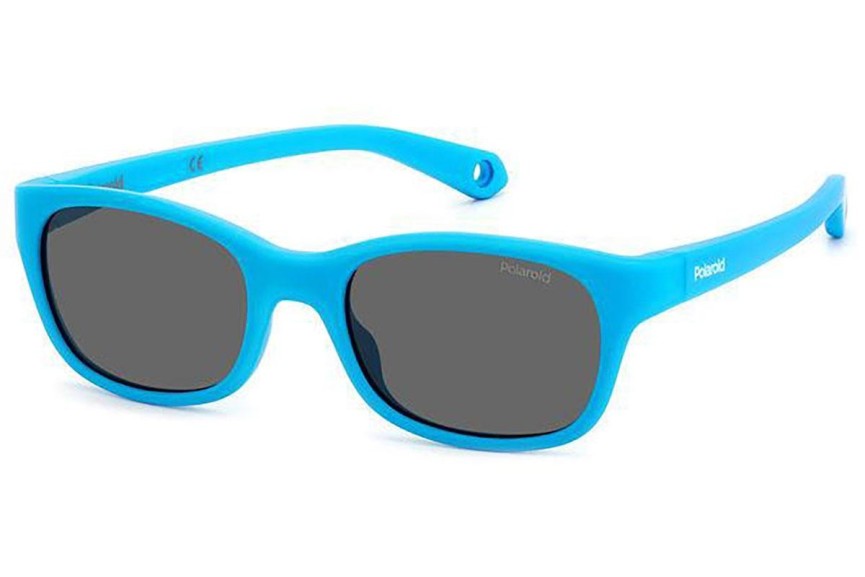 Слънчеви очила Polaroid Junior PLDK006/S MVU/M9 Polarized Правоъгълни Синя