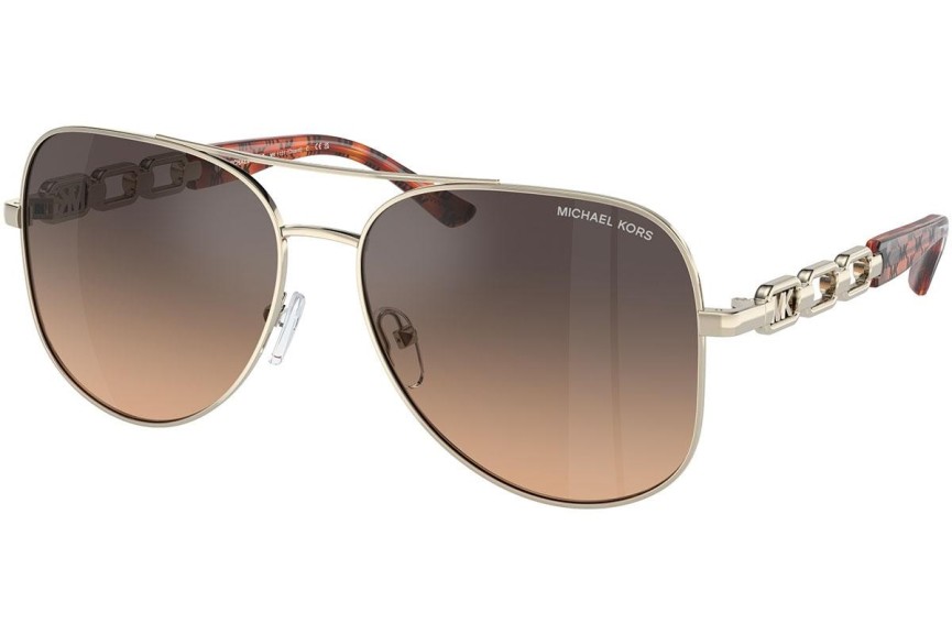 Слънчеви очила Michael Kors Chianti MK1121 1014K0 Пилотни Златна