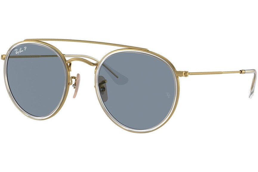 Слънчеви очила Ray-Ban Round Double Bridge RB3647N 001/02 Заоблени Златна