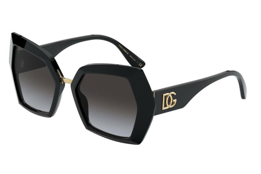 Слънчеви очила Dolce & Gabbana DG4377 501/8G С голям размер Черна