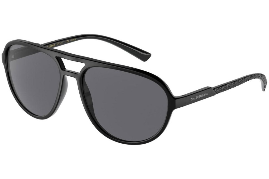 Слънчеви очила Dolce & Gabbana DG6150 252581 Polarized Пилотни Черна