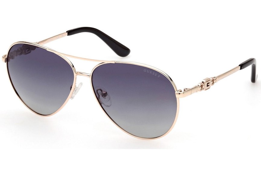 Слънчеви очила Guess GU7885-H 32D Polarized Пилотни Златна