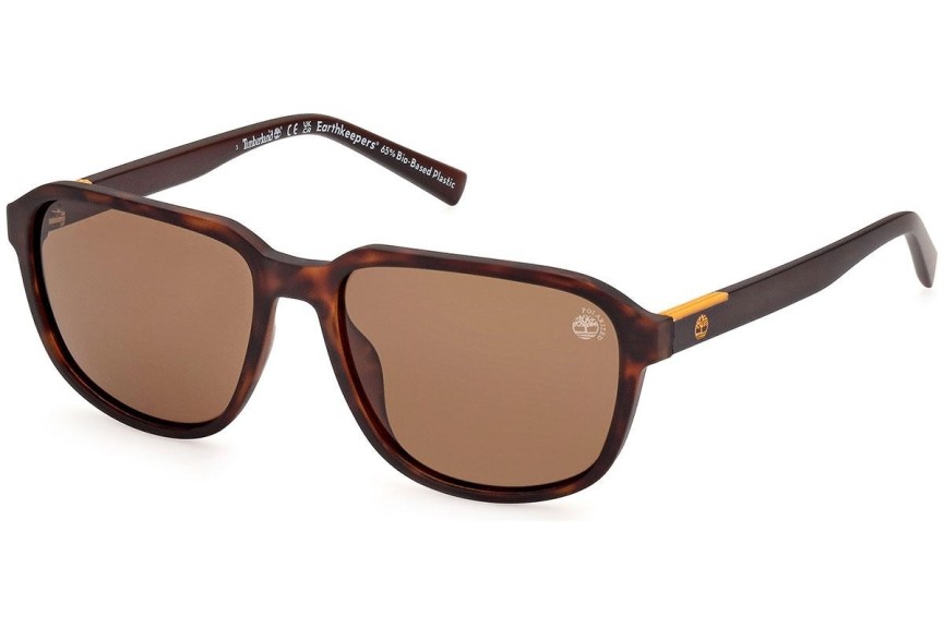 Слънчеви очила Timberland TB9311 52H Polarized Квадратни Хавана