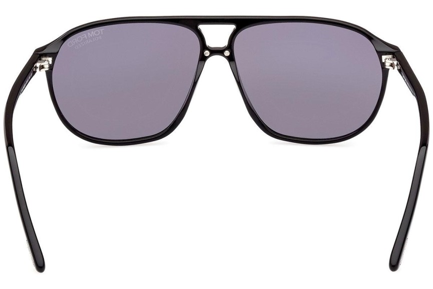 Слънчеви очила Tom Ford FT1026-N 01D Polarized Пилотни Черна