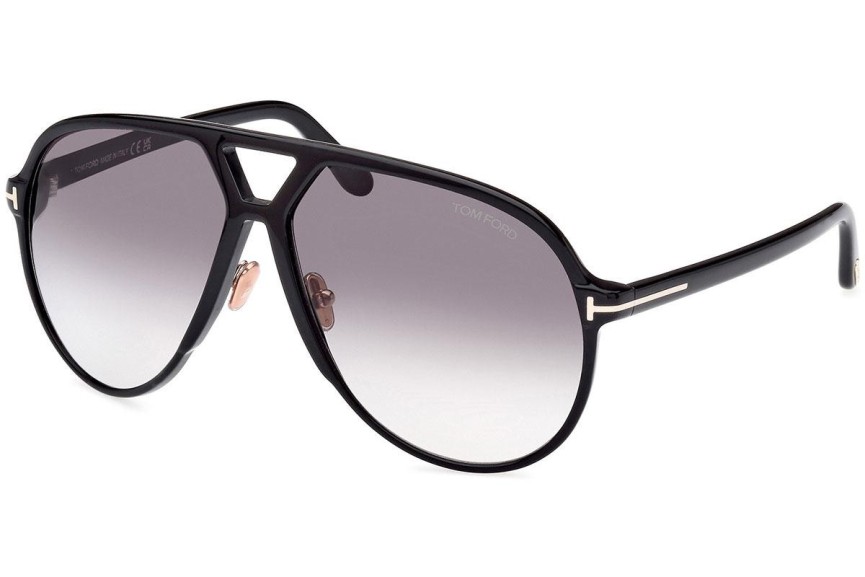 Слънчеви очила Tom Ford Bertrand FT1061 01B Пилотни Черна