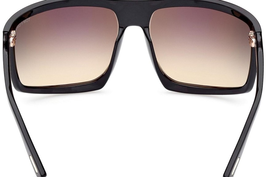 Слънчеви очила Tom Ford Clint 2 FT1066 01B Flat Top Черна