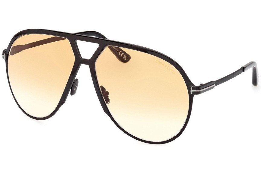 Слънчеви очила Tom Ford Xavier FT1060 01F Пилотни Черна