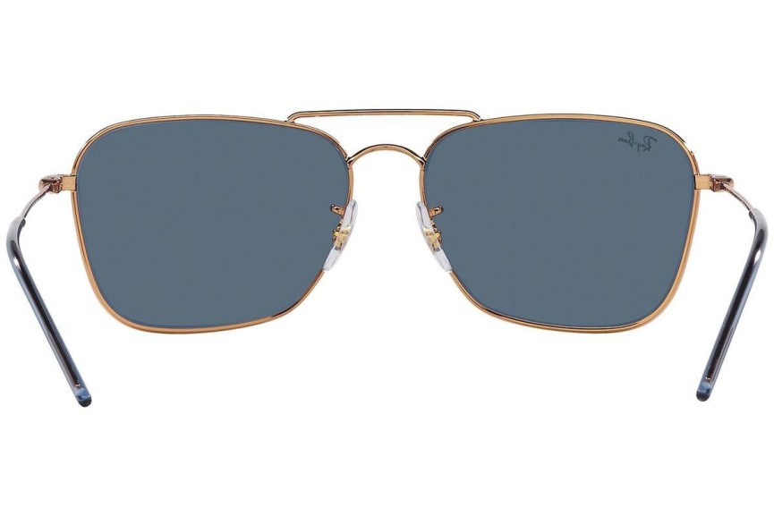 Слънчеви очила Ray-Ban Caravan Reverse RBR0102S 92023A Правоъгълни Златна