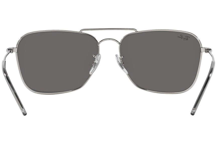 Слънчеви очила Ray-Ban Caravan Reverse RBR0102S 003/GS Правоъгълни Сребърна