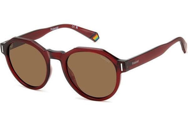 Слънчеви очила Polaroid PLD6207/S LHF/SP Polarized Заоблени Червена