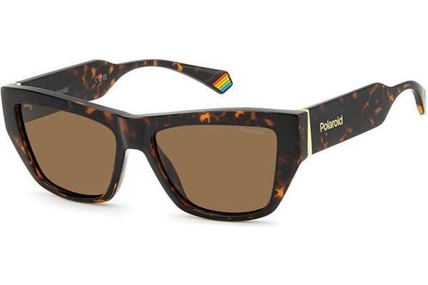 Слънчеви очила Polaroid PLD6210/S/X 086/SP Polarized Око на котка Хавана