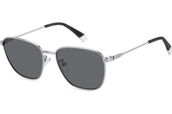 Слънчеви очила Polaroid PLD4159/G/S/X 6LB/M9 Polarized Правоъгълни Сребърна