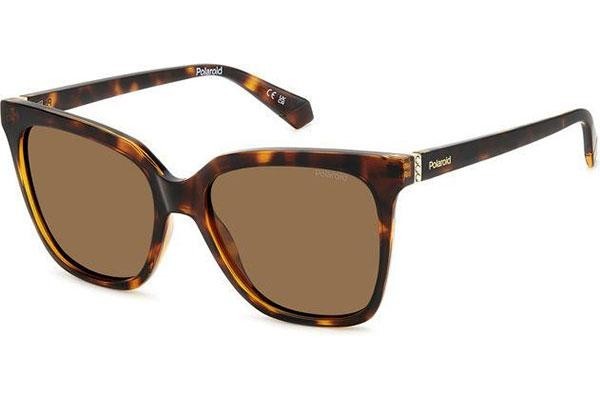 Слънчеви очила Polaroid PLD4155/S/X 086/SP Polarized Квадратни Хавана