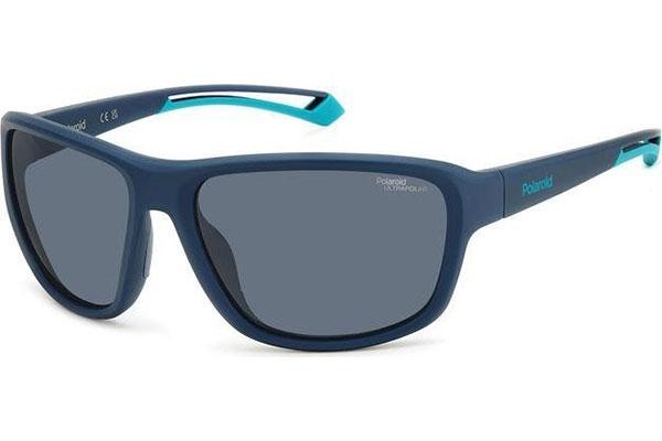 Слънчеви очила Polaroid PLD7049/S ZX9/E3 Polarized Правоъгълни Синя