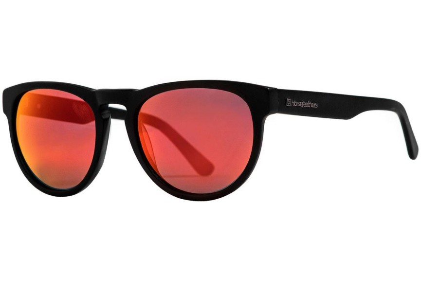 Слънчеви очила Horsefeathers Ziggy AM081B Polarized Заоблени Черна