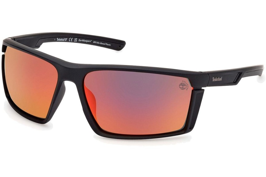 Слънчеви очила Timberland TB9333 02D Polarized Квадратни Черна