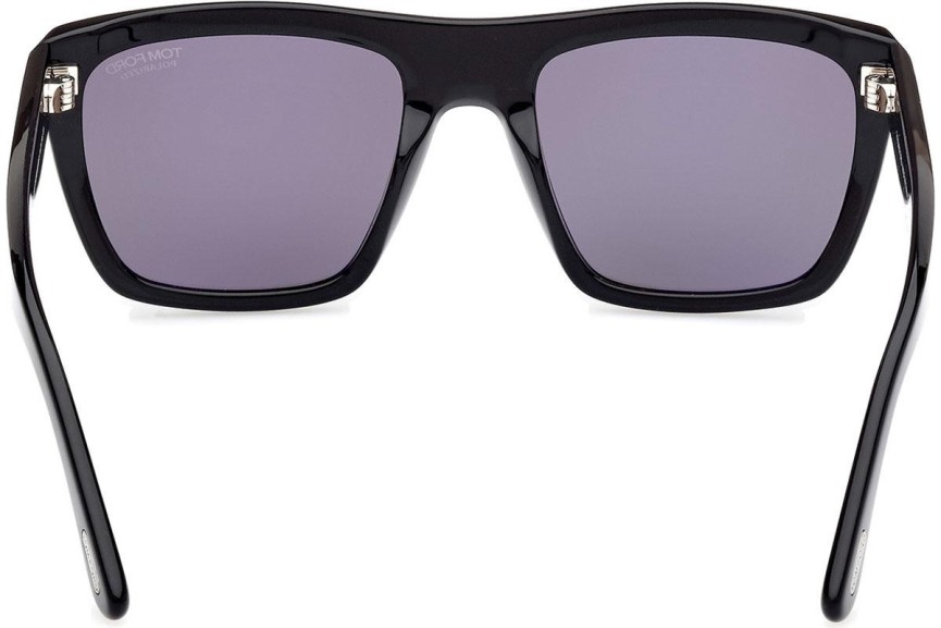 Слънчеви очила Tom Ford Alberto FT1077-N 01D Polarized Квадратни Черна