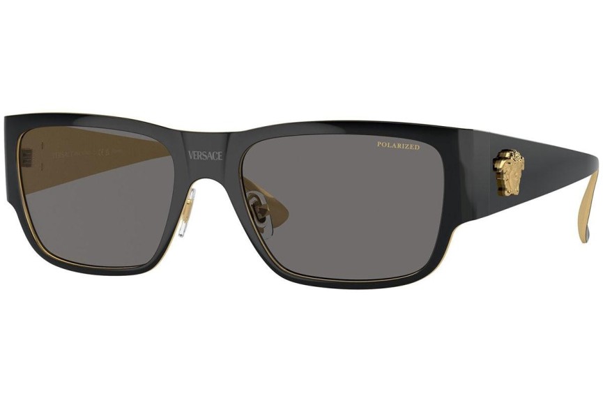 Слънчеви очила Versace VE2262 143381 Polarized Квадратни Черна