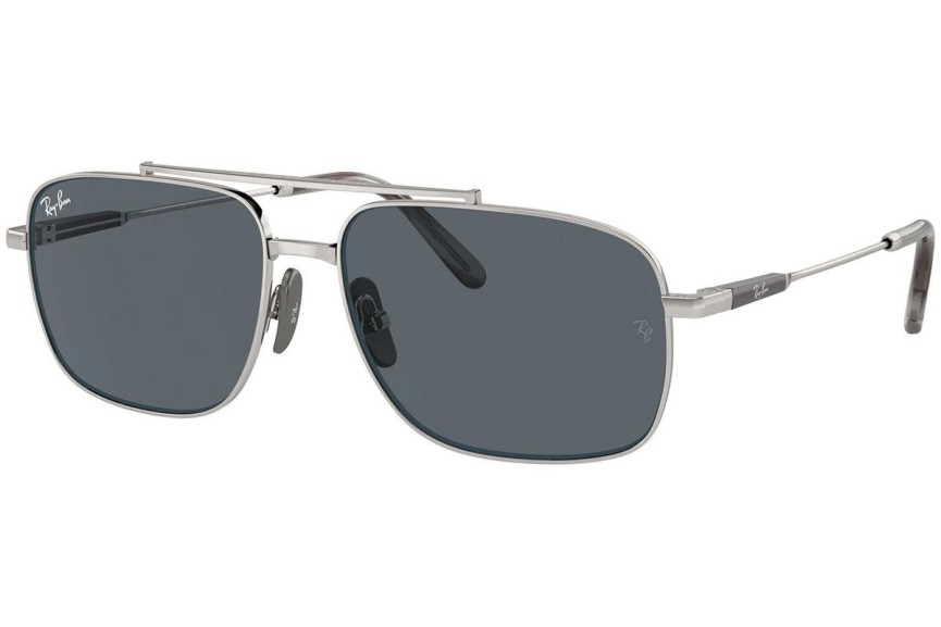 Слънчеви очила Ray-Ban Michael Titanium RB8096 9209R5 Правоъгълни Сребърна